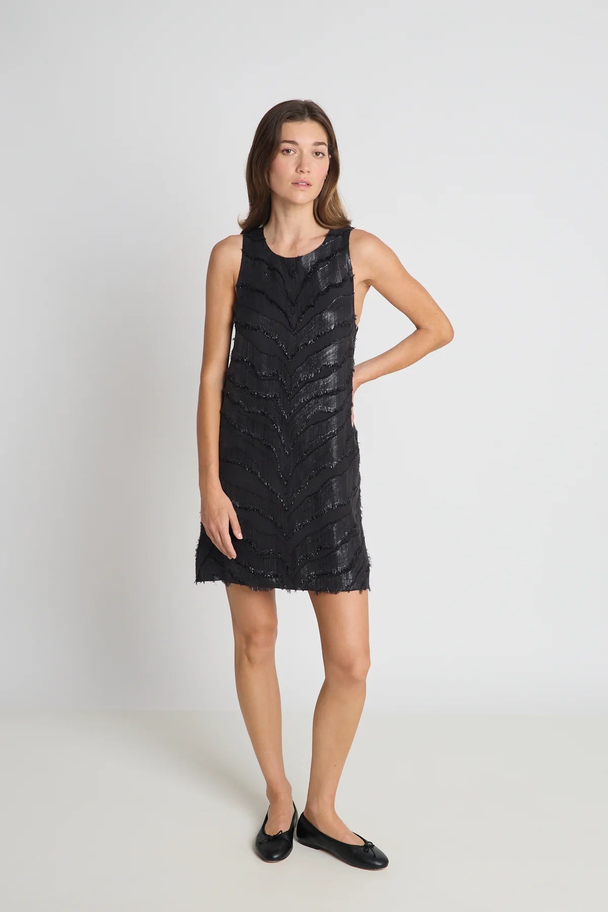 Capulet Dress | Black Chevron