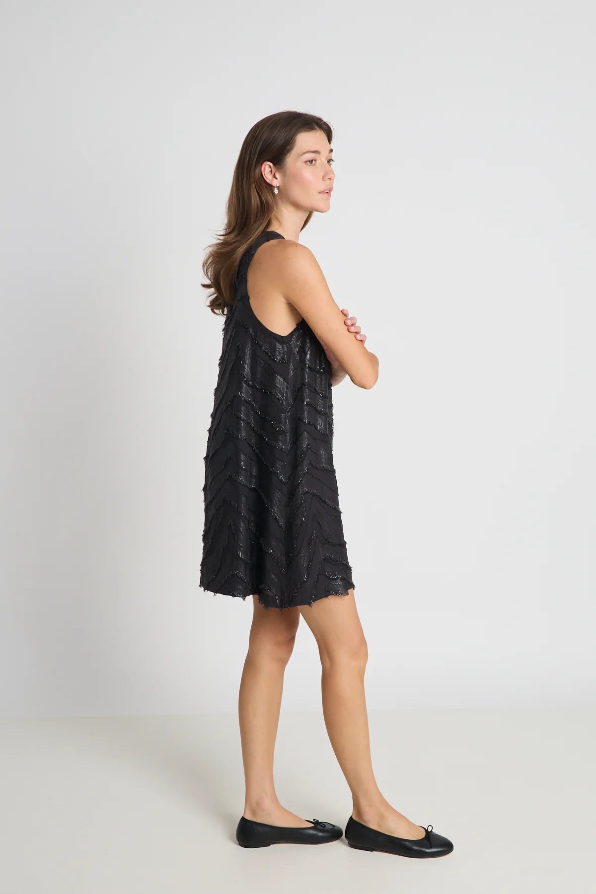 Capulet Dress | Black Chevron