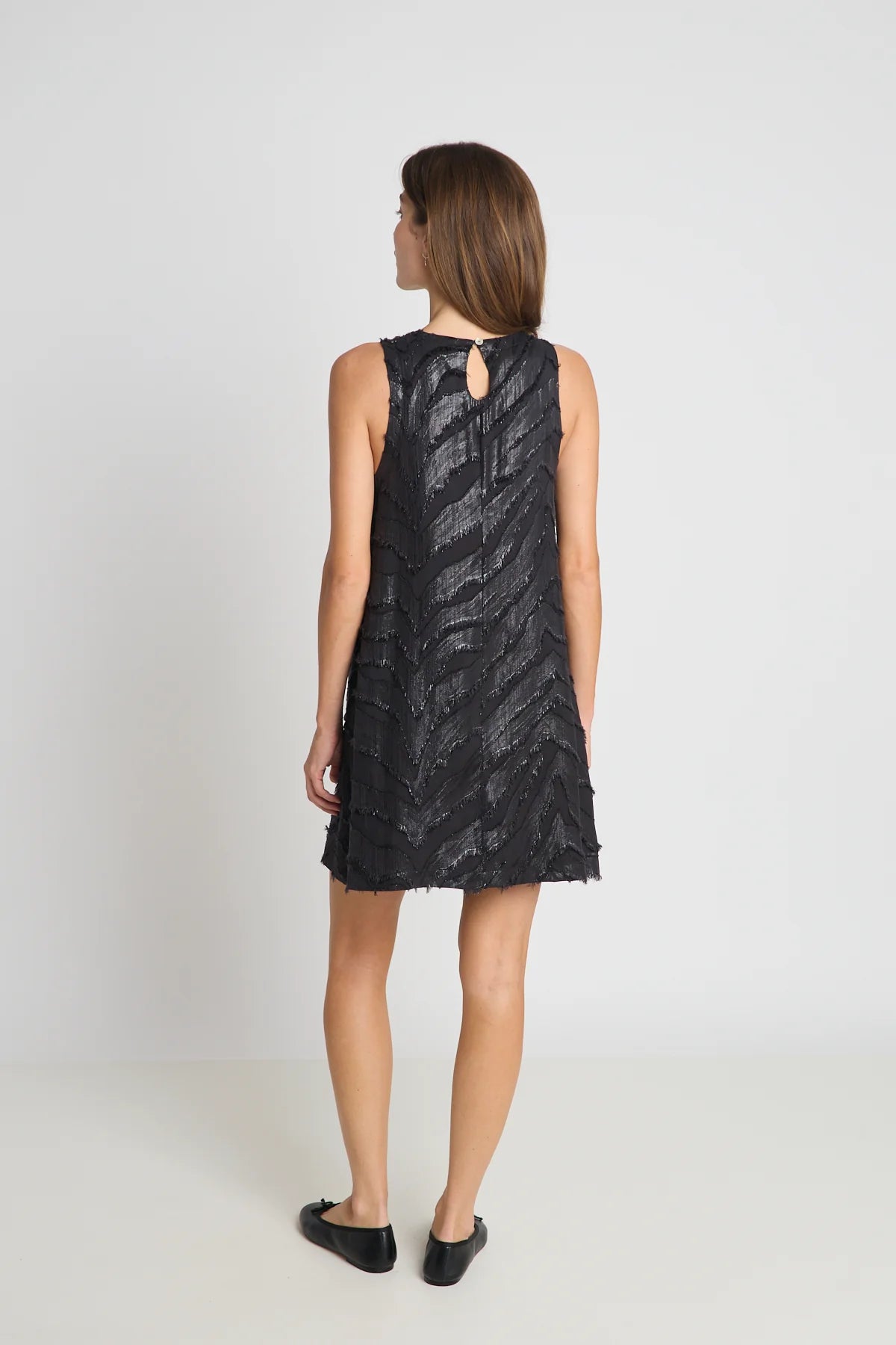 Capulet Dress | Black Chevron