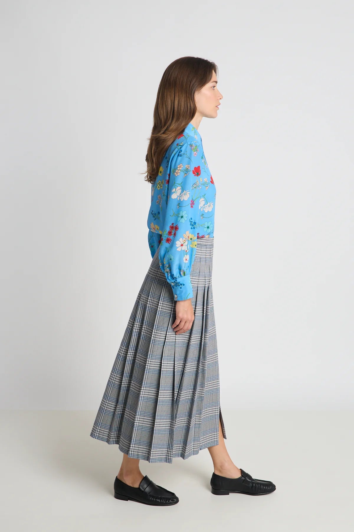 Nessie Kilt | Blue Houndstooth