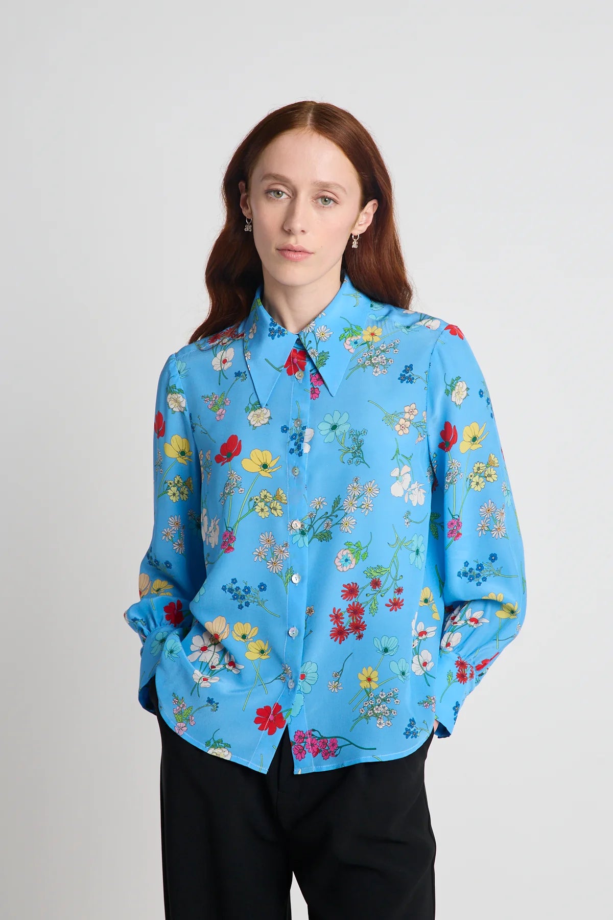 Instrumental Shirt | Blue Floral