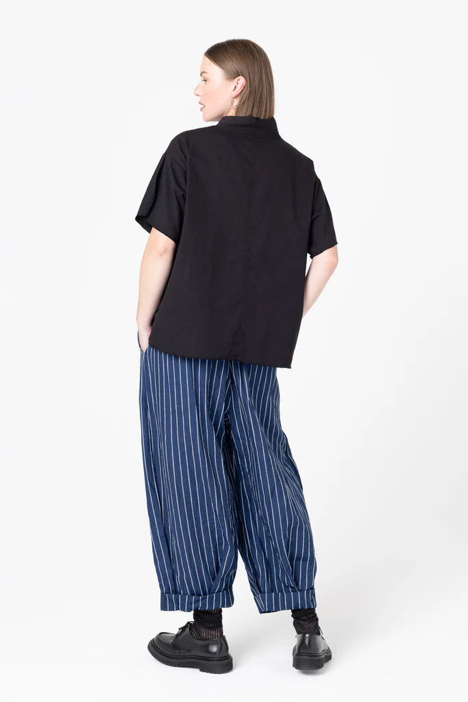 Fax Tee | Black Twill