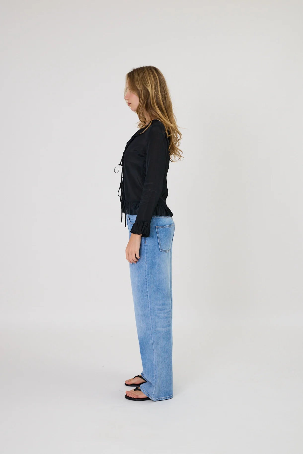 Elora Tie Top | Black