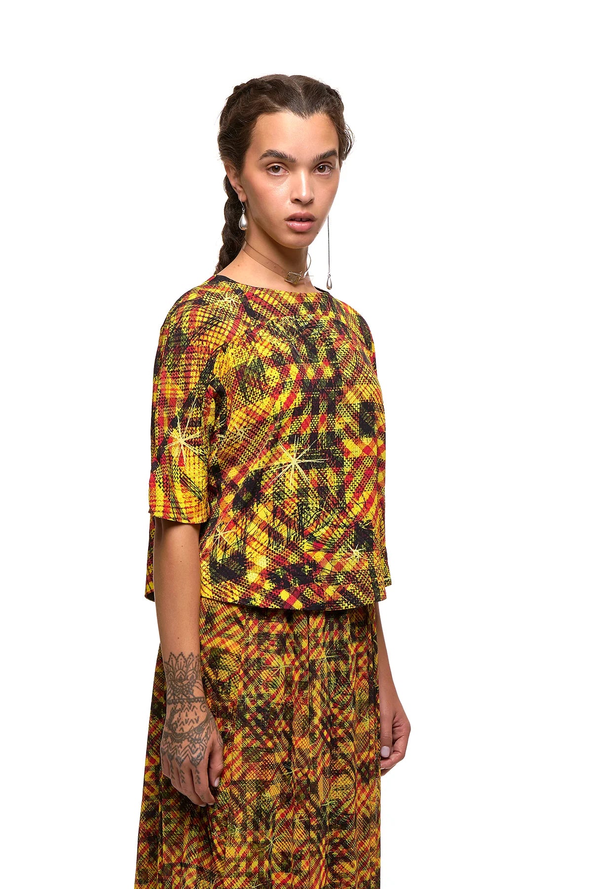New Discus top | Gold Star Print