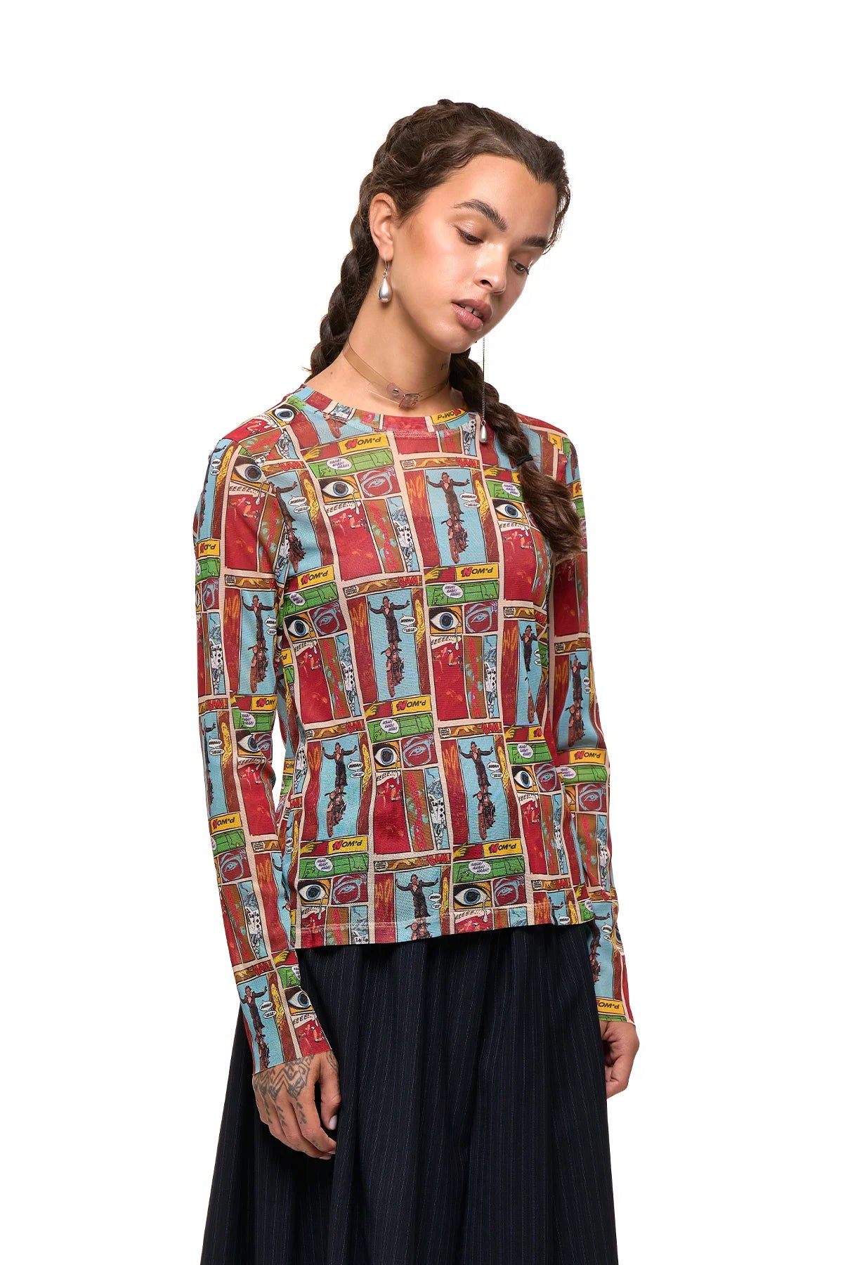 New Fit Long Sleeve | Comic Strip Print