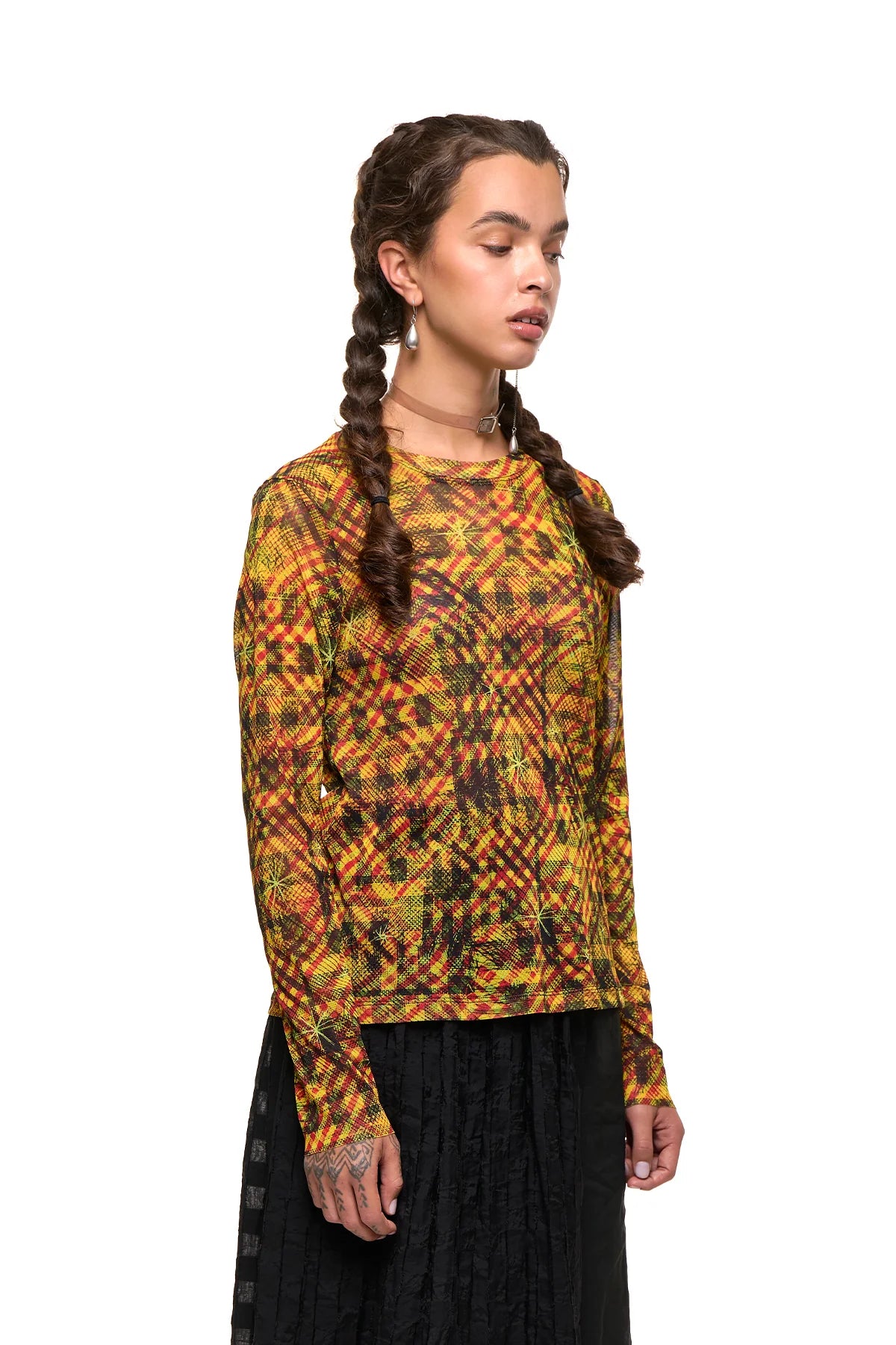 New Fit Long Sleeve | Gold Star Print