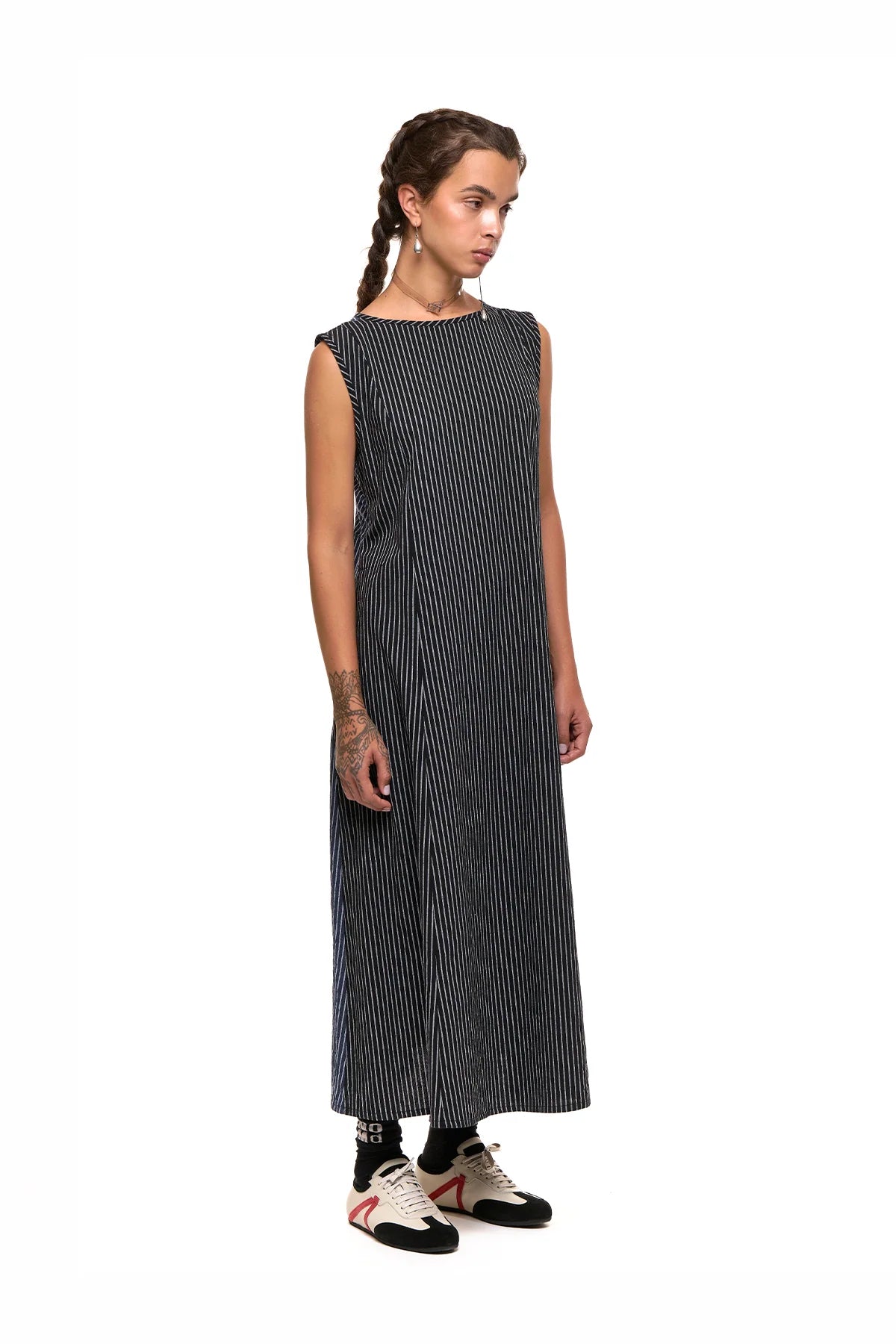 Replay Dress | Black n Blue Stripe