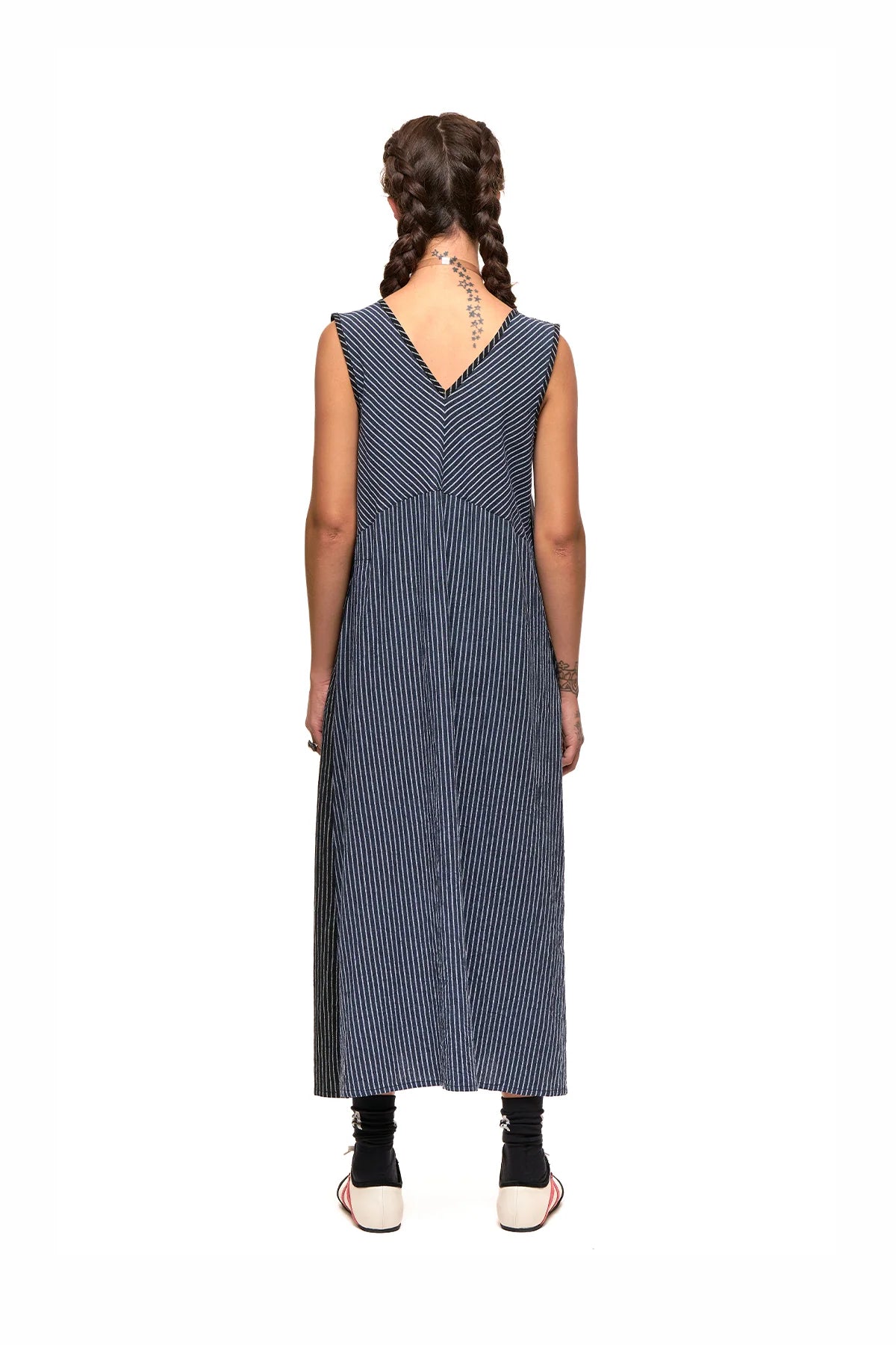 Replay Dress | Black n Blue Stripe