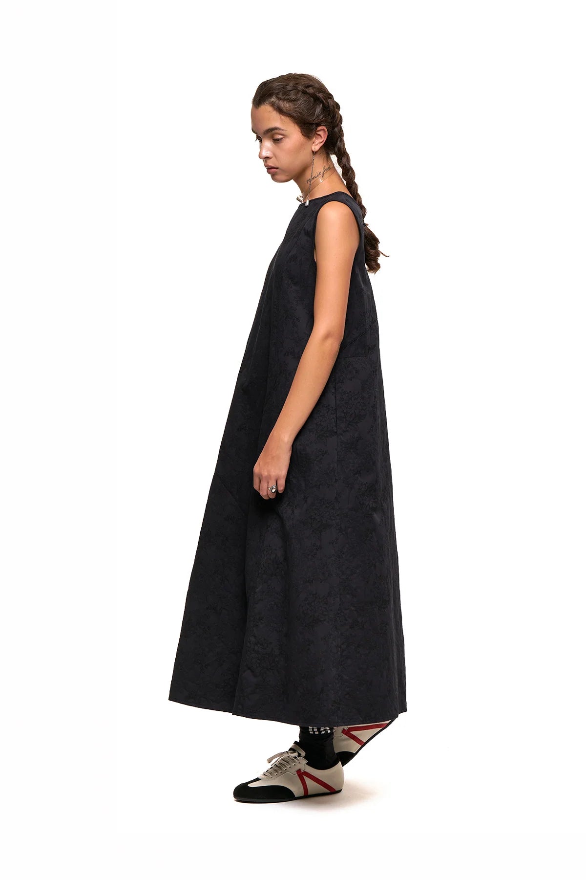 Replay Dress | Flower Jacquard Black