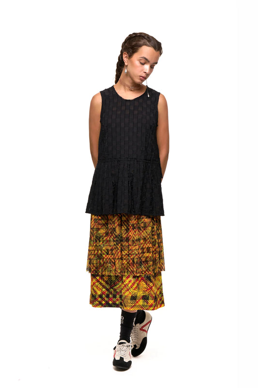 Two Love Shell | Black Checkerboard