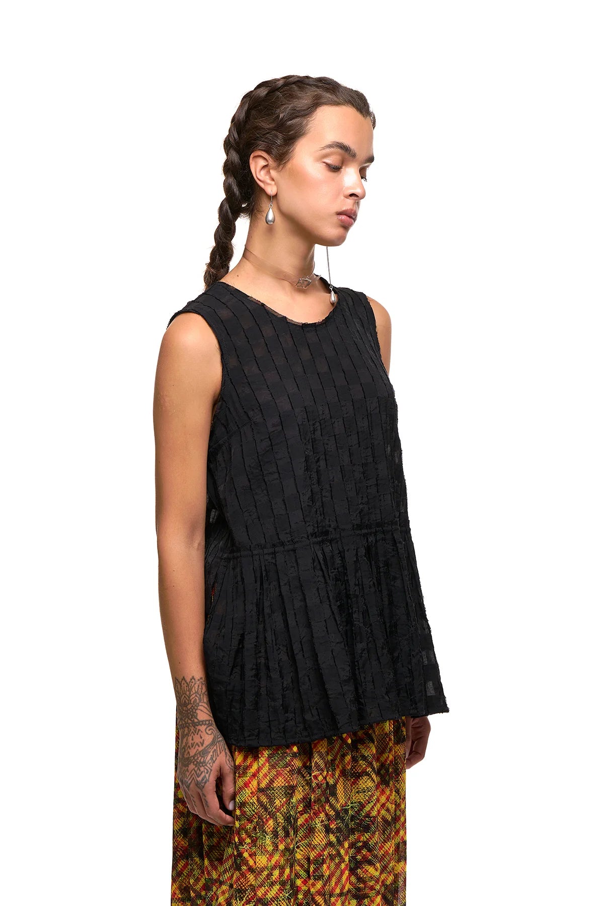 Two Love Shell | Black Checkerboard