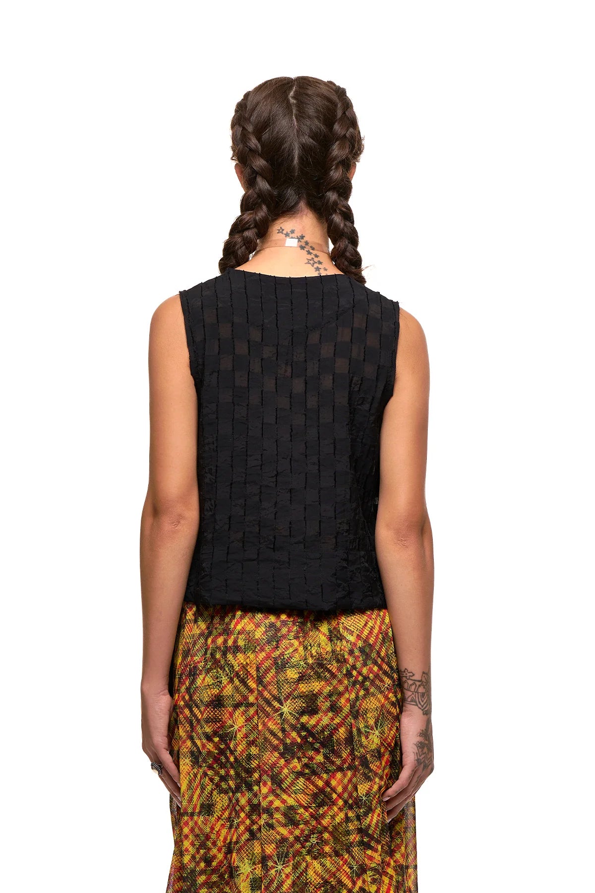 Two Love Shell | Black Checkerboard