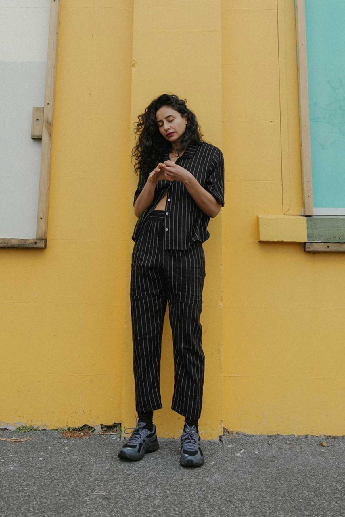 Excellent Trouser | Black Stripe