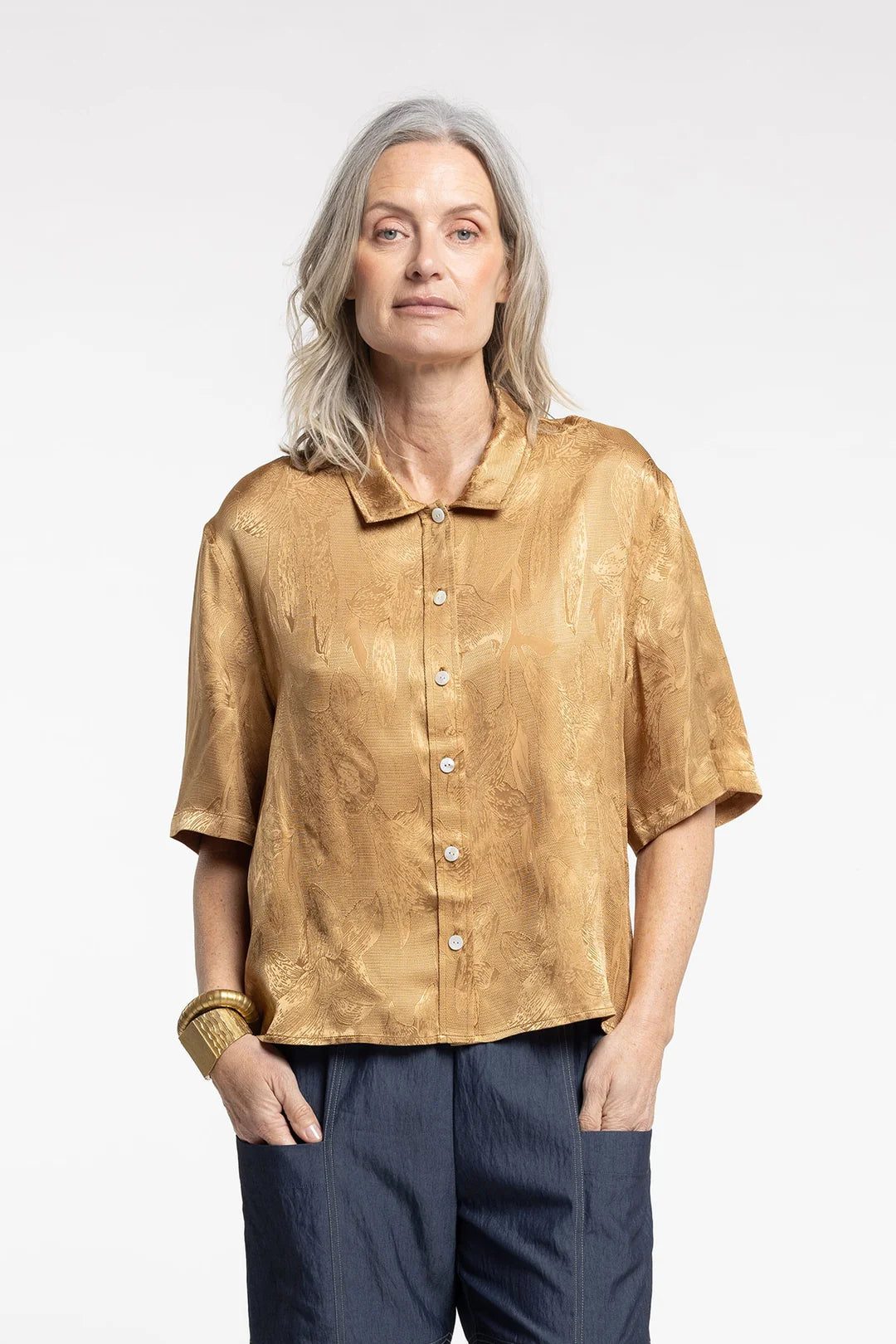 Smoking Shirt | Champagne