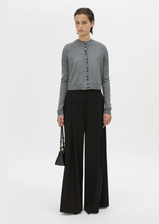 Leona Knit Cardigan | Charcoal Marle