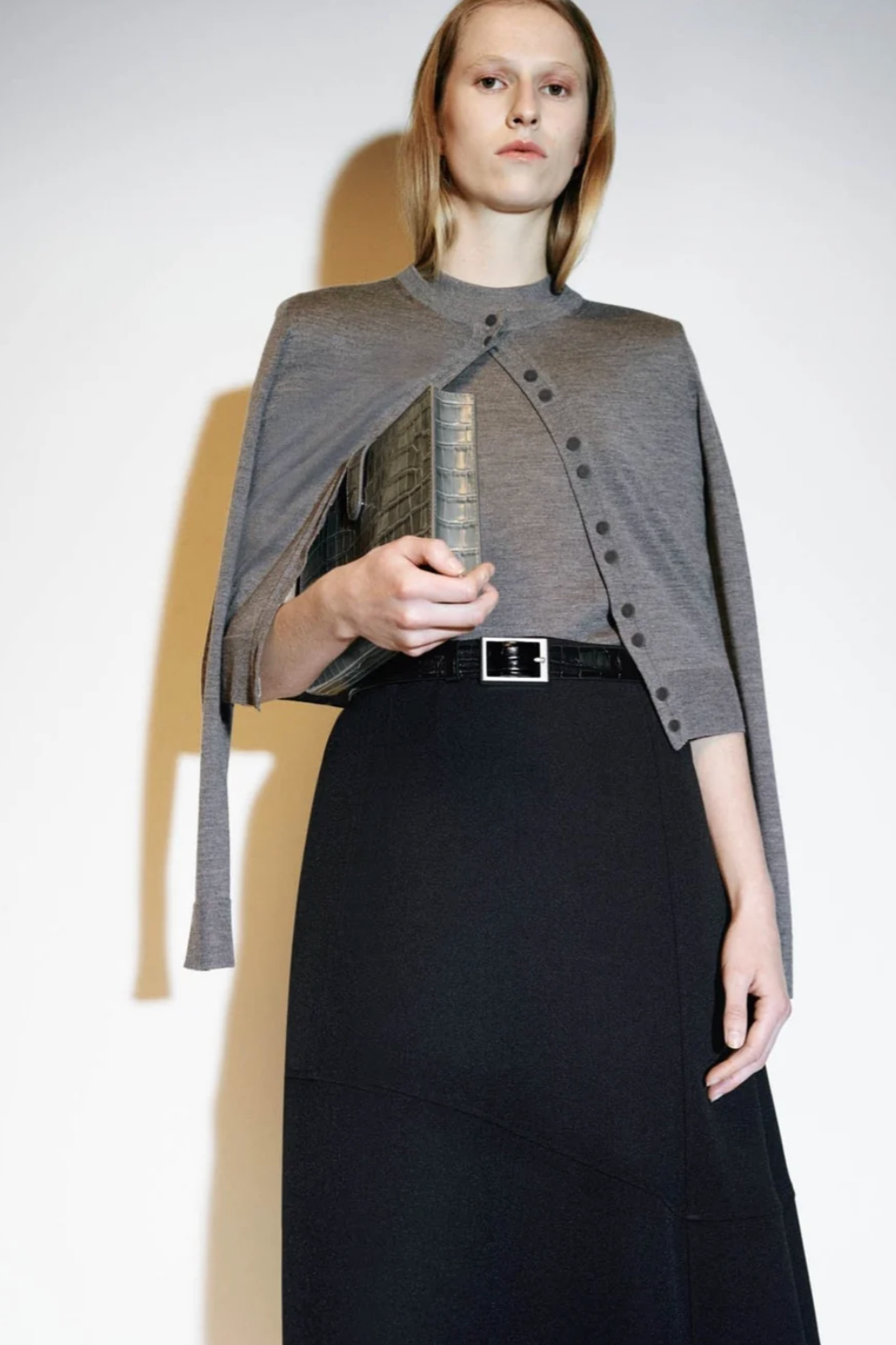 Leona Knit Cardigan | Charcoal Marle