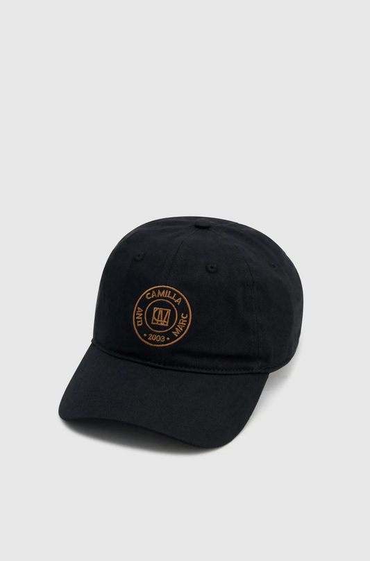 Westley Emb Logo Cap | Black/Tan