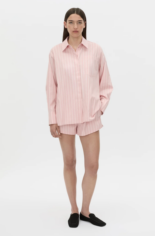 Jenie Stripe Shirt | Light Rose Stripe