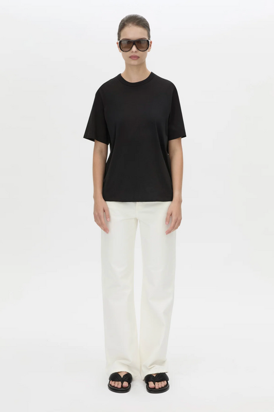 Olympia Print Tee | Black/White