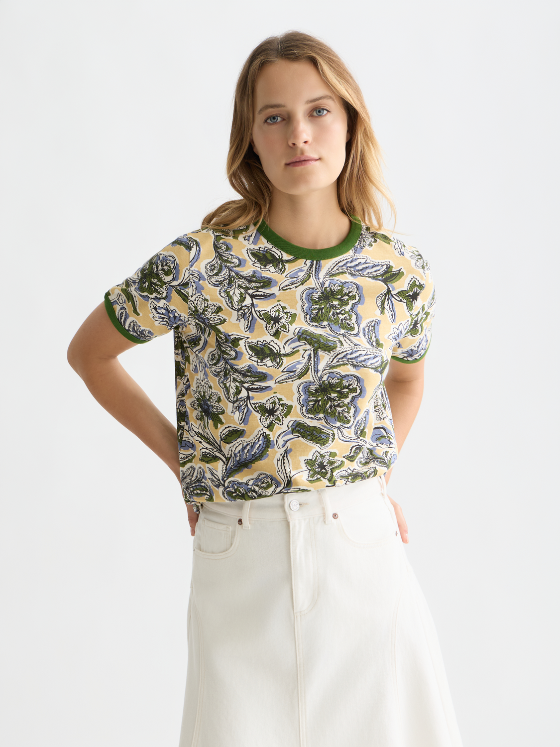 Printed Regular T-Shirt | Lucky Bandana Multi