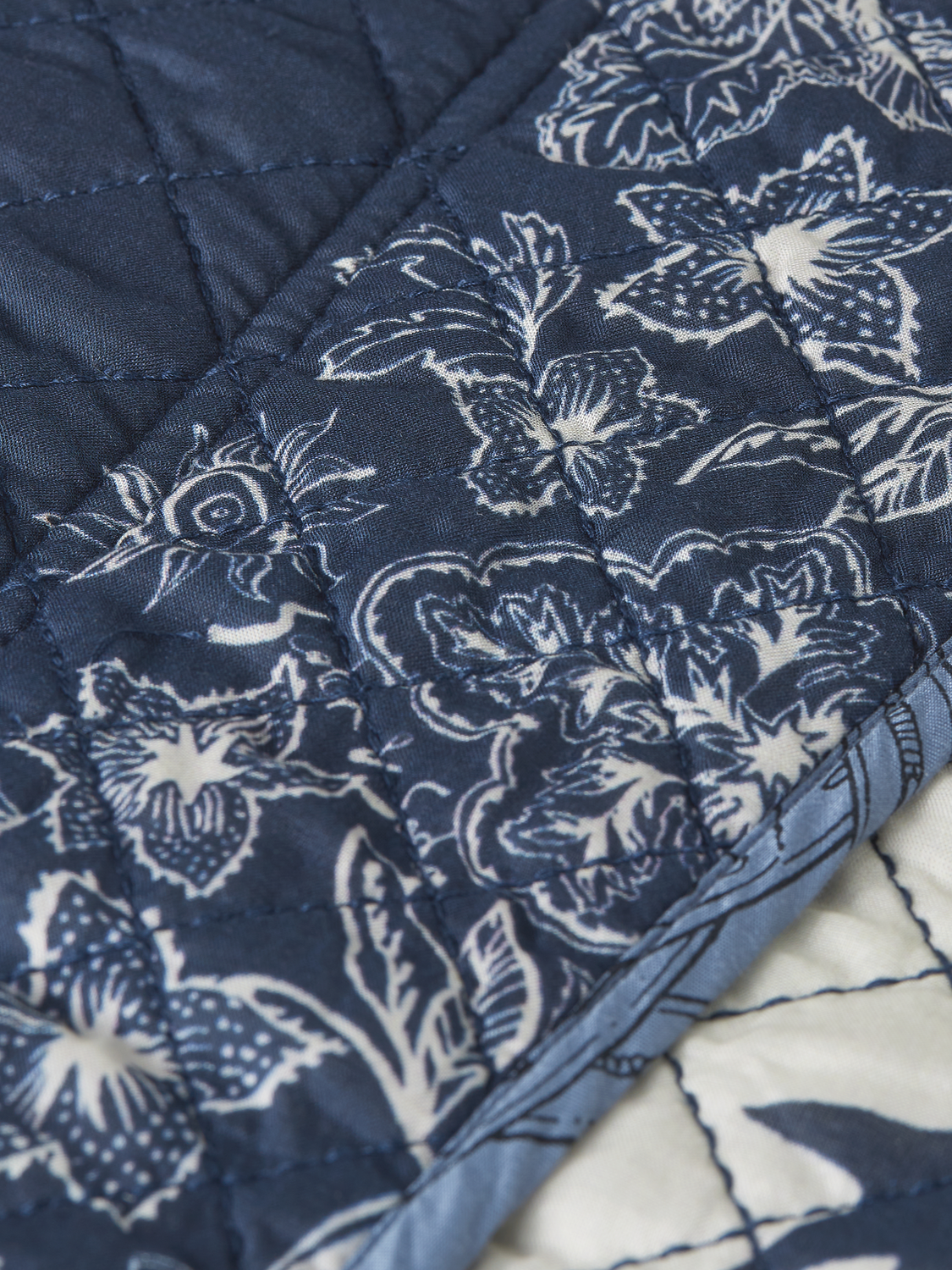 Reversible Printed Quilted Jacket | Horse Bandana