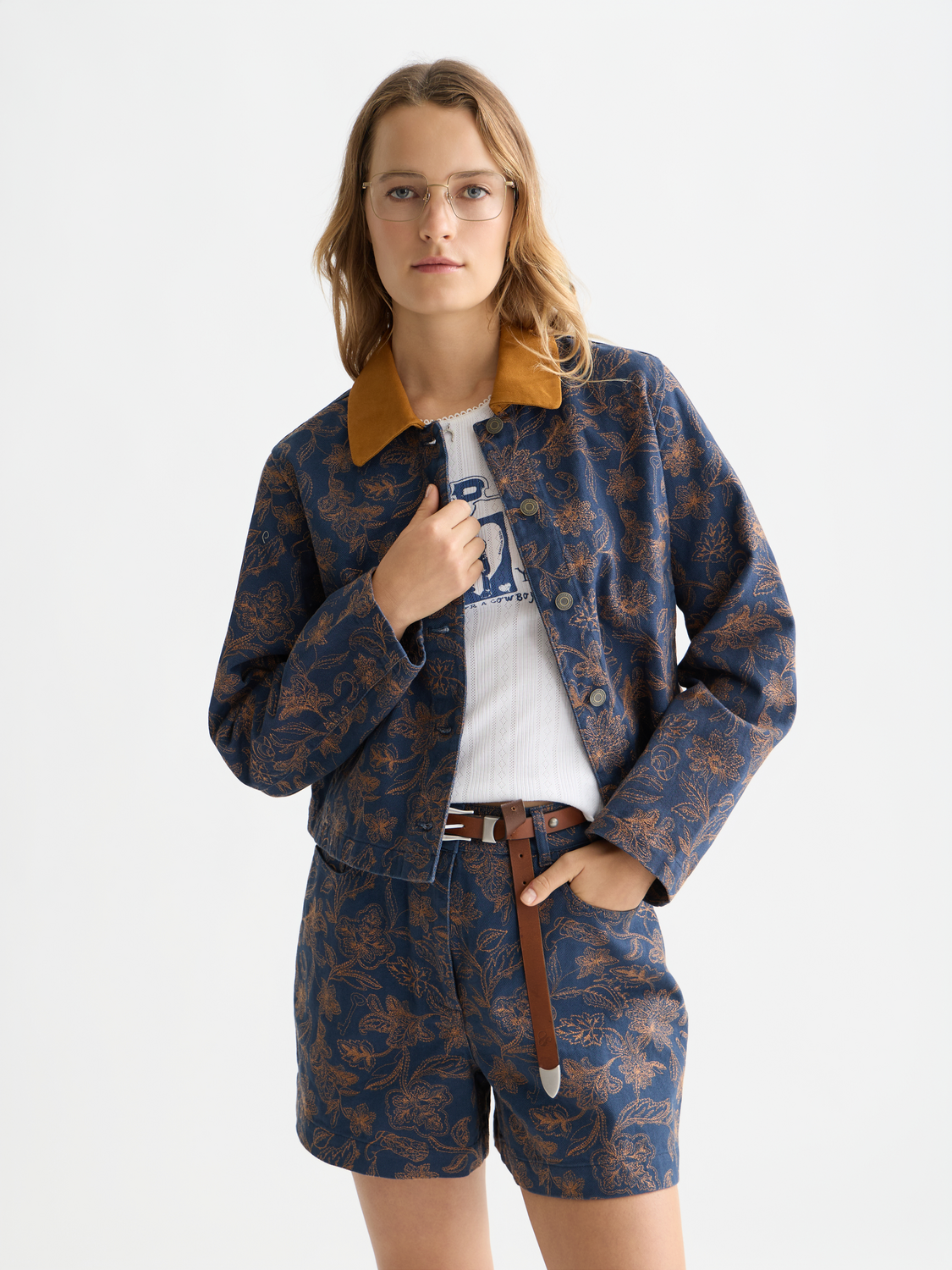 Embroidered Cotton Jacket | Lucky Bandana
