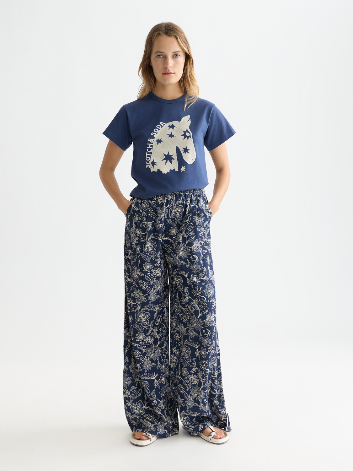 Eleni All Over Printed Pant | Lucky Bandana