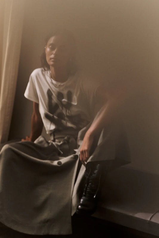 Ambla Luxe T-Shirt | Chalk