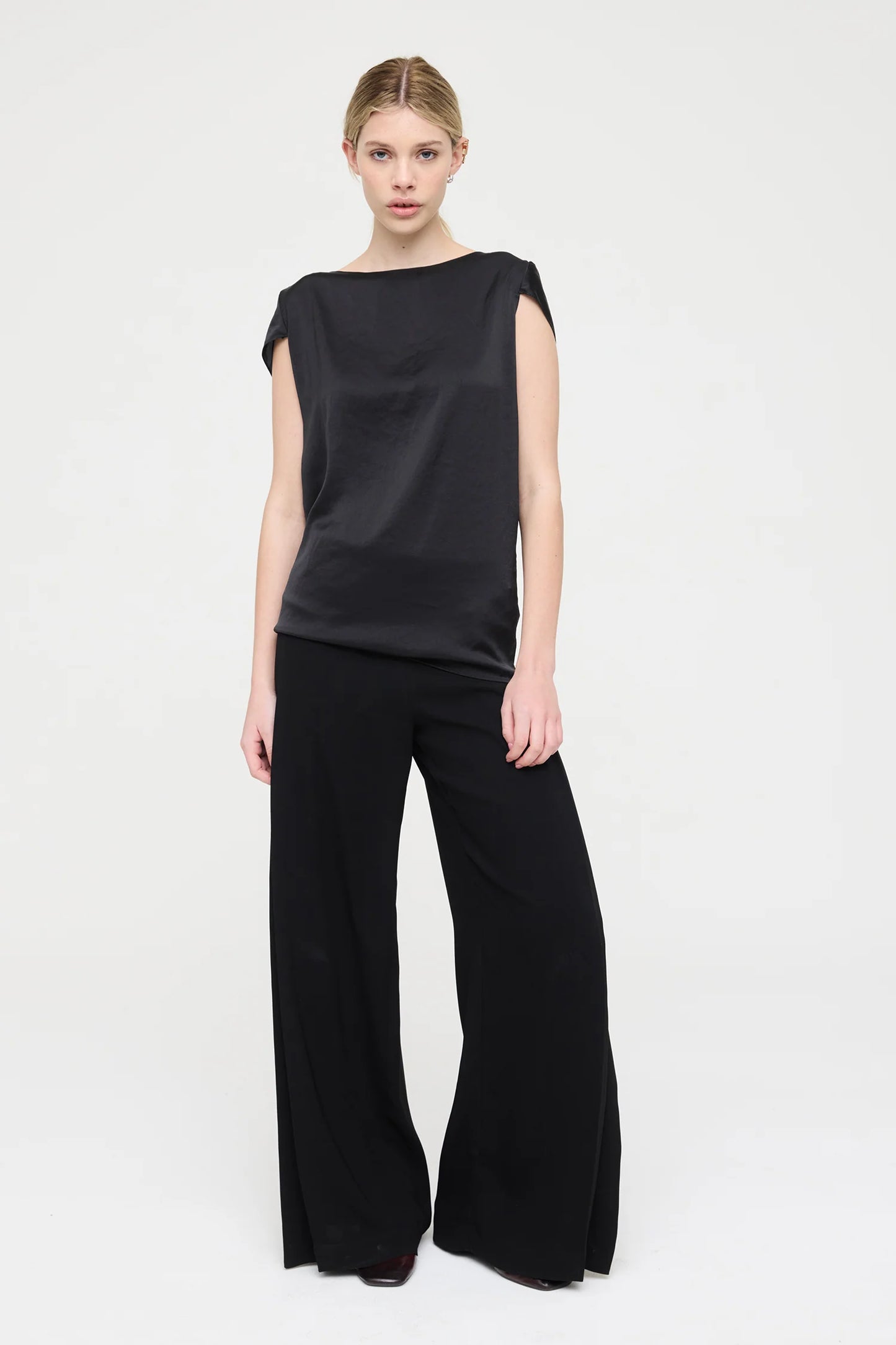 Seraphine Top | Onyx Sheen