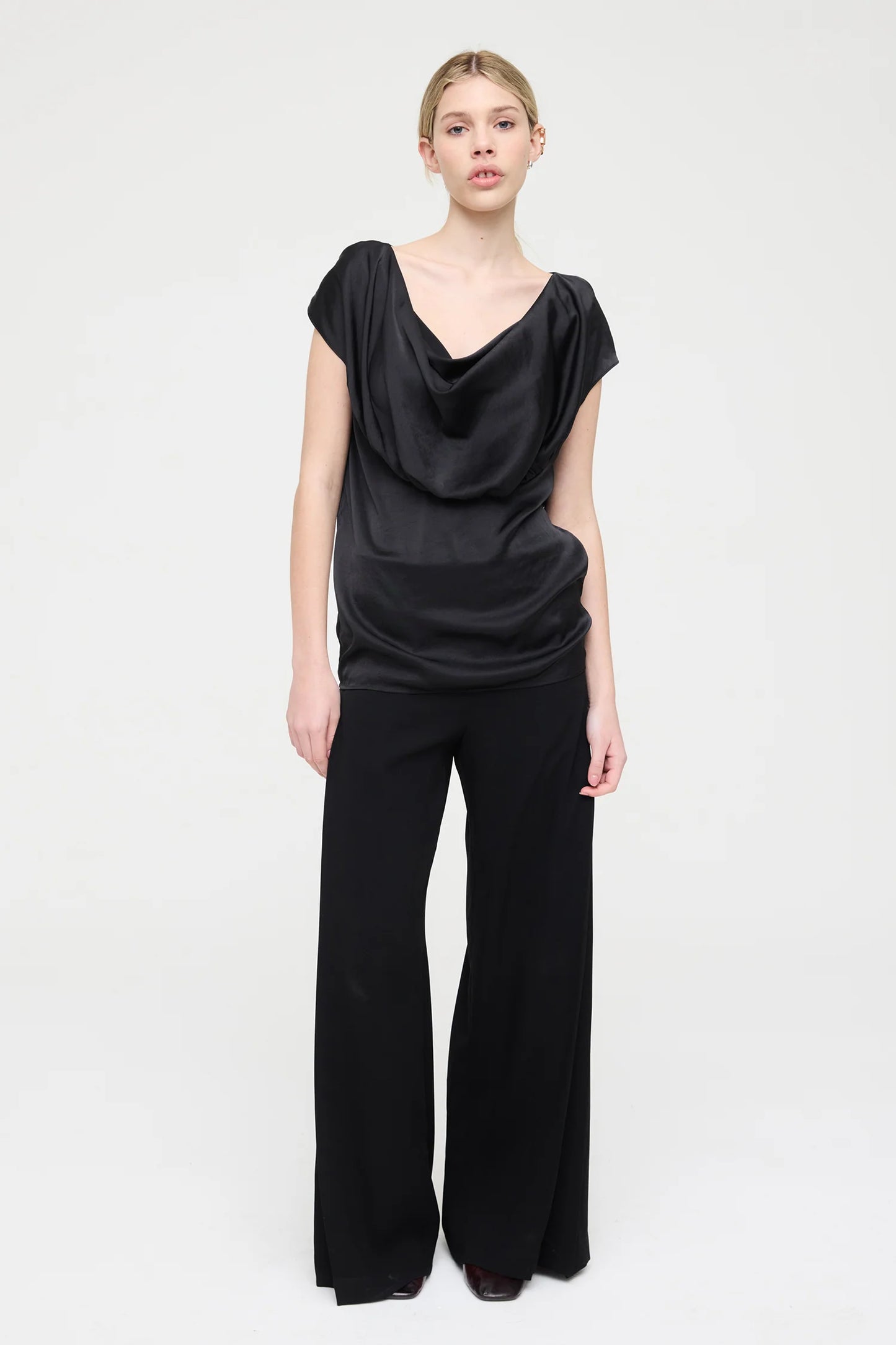 Seraphine Top | Onyx Sheen
