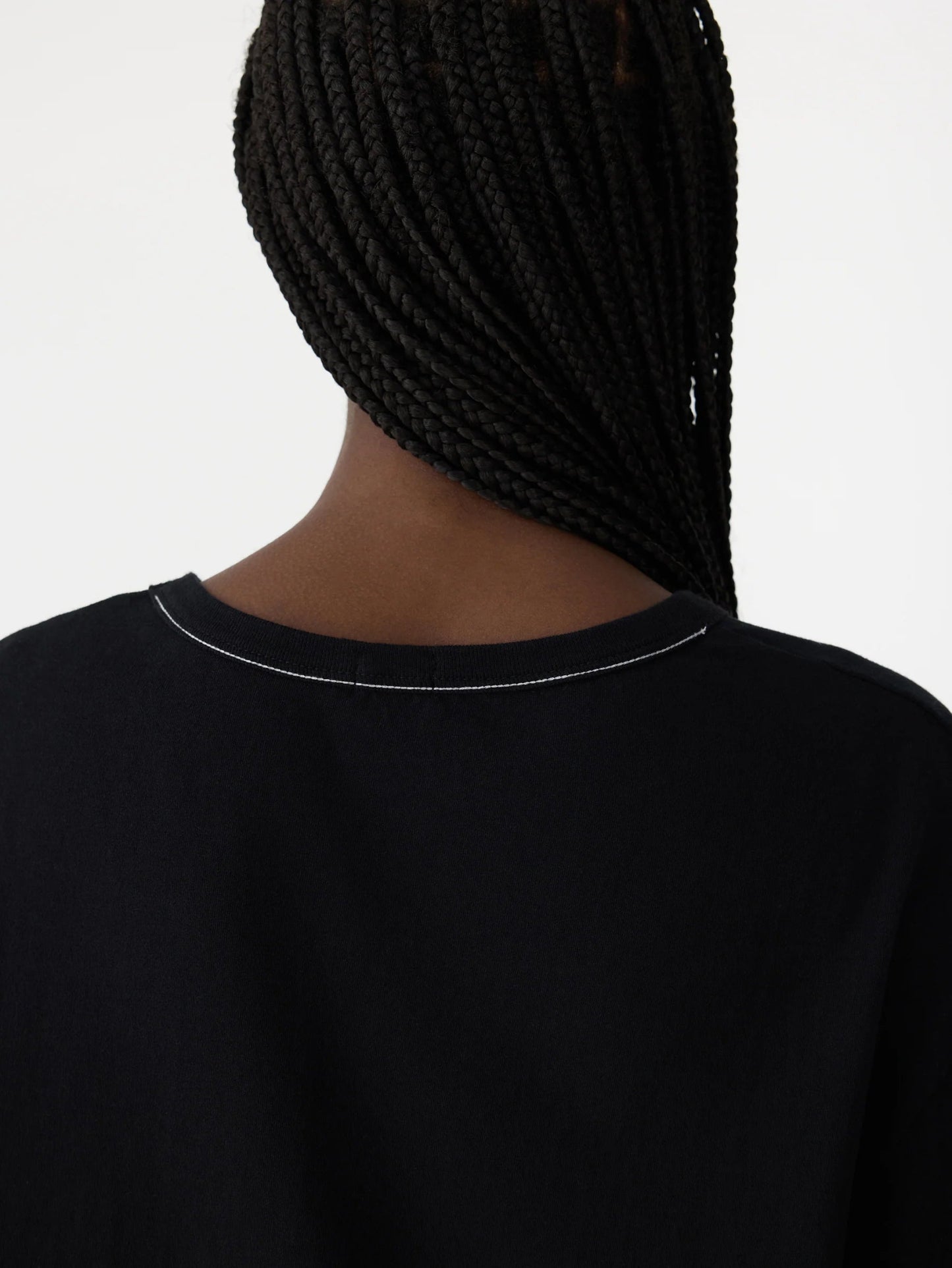 bassike | Boyfriend Htg L/S T-shirt | Black | Palm Boutique