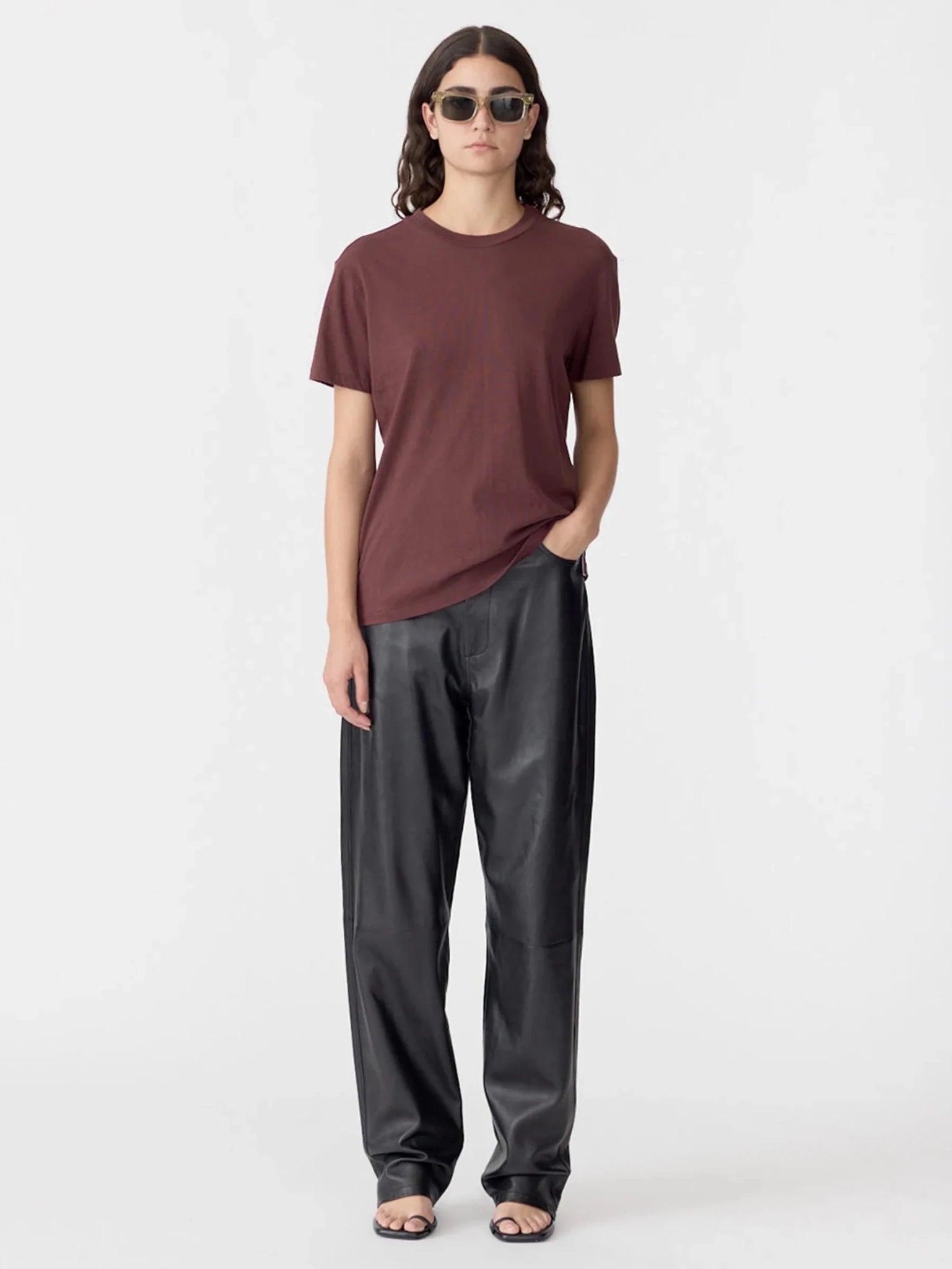 bassike | Classic T-shirt | Cocoa | Palm Boutique