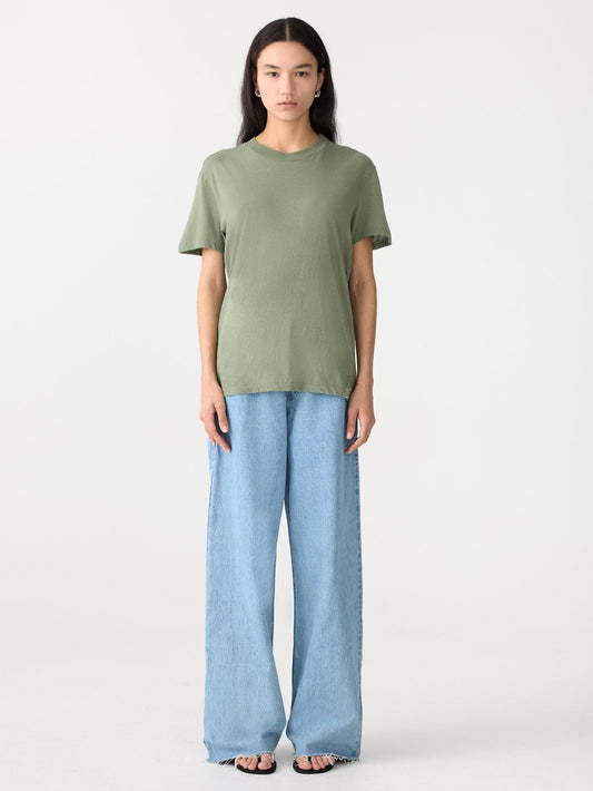 bassike | Classic t-shirt | Dark Sage | Palm Boutique
