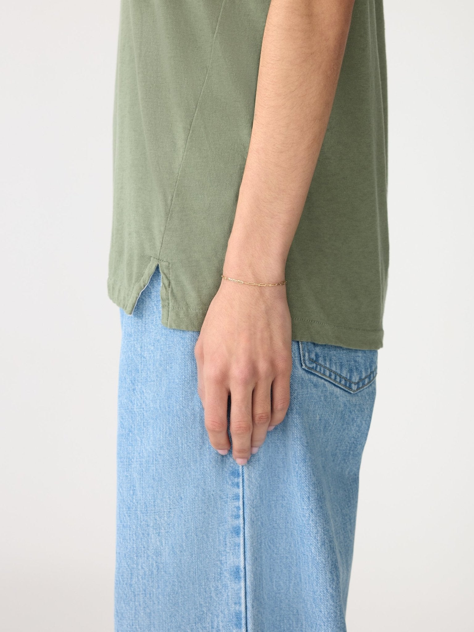 bassike | Classic t-shirt | Dark Sage | Palm Boutique