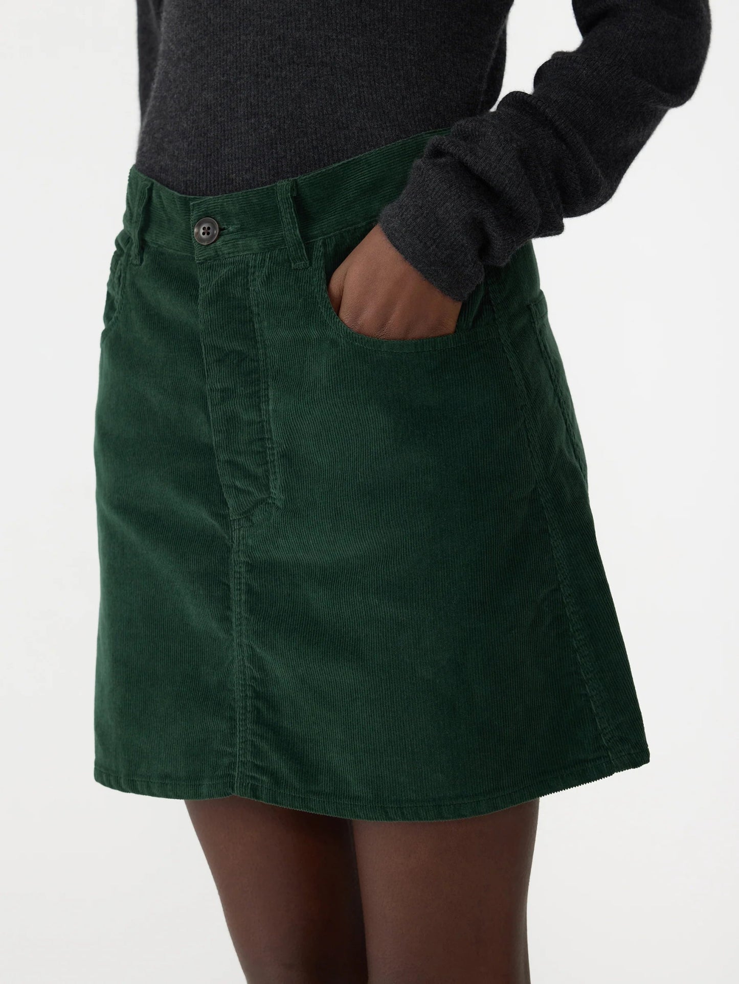 bassike | Cord Mini Skirt | Vintage Green | Palm Boutique