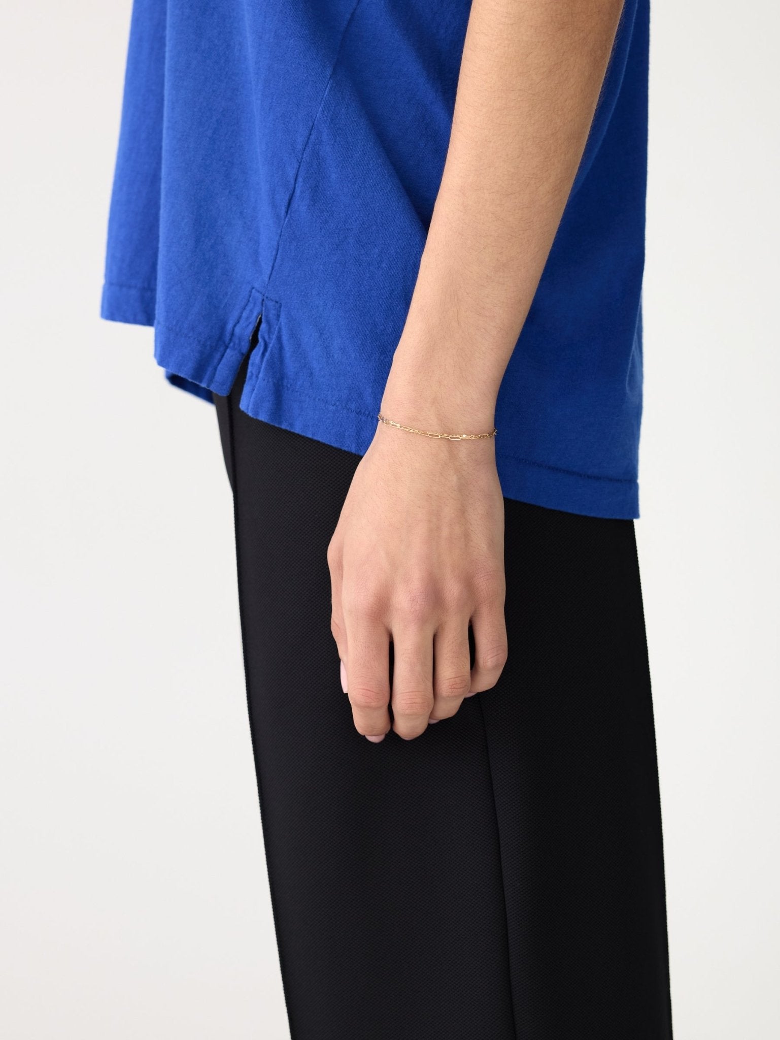 bassike | Fine Bind Scoop Neck Tank | Cobalt | Palm Boutique