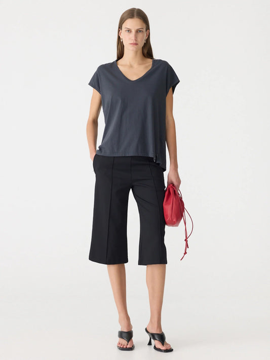 bassike | Fine Bind Scoop Neck Tank | Washed Navy | Palm Boutique