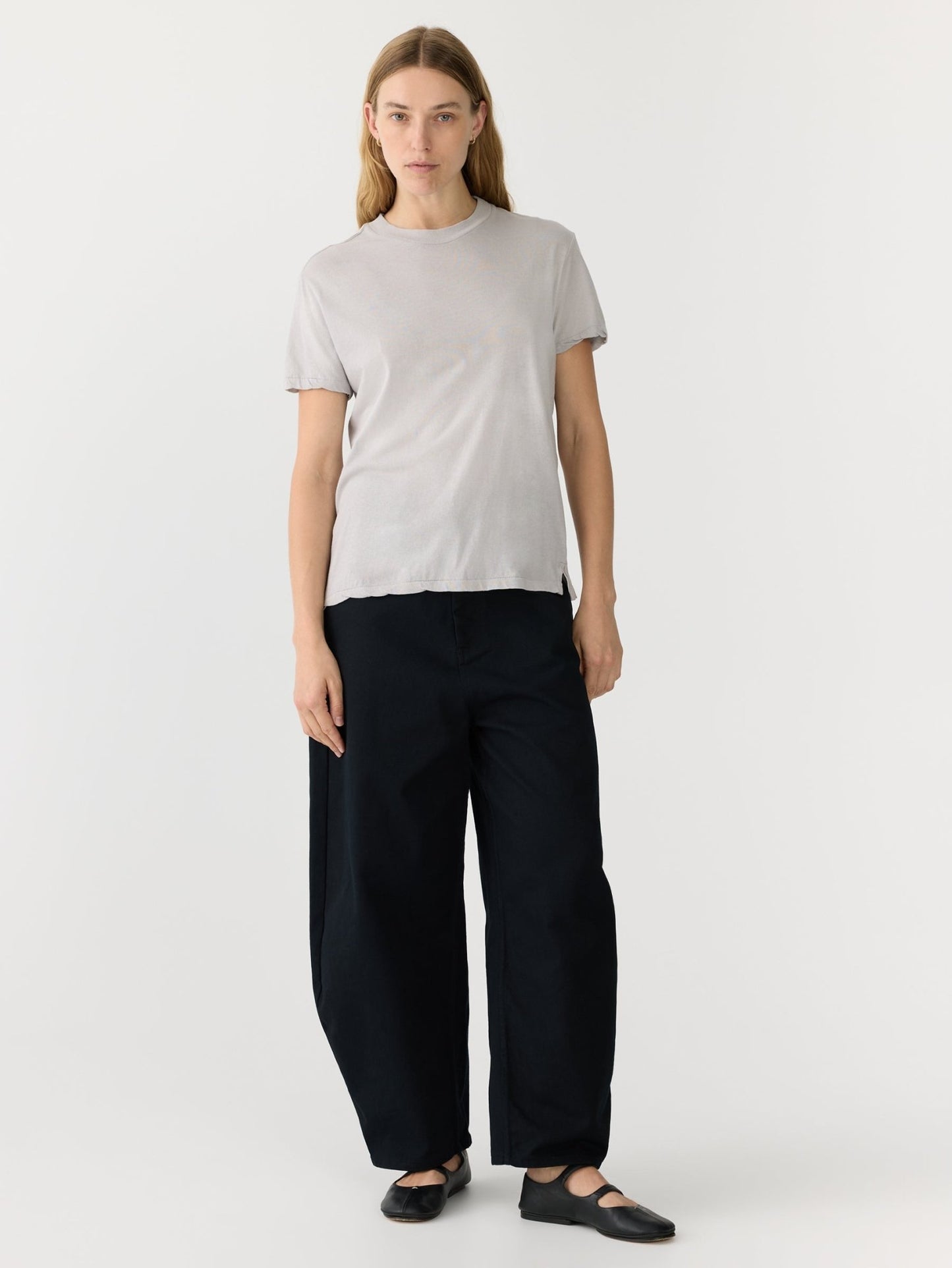 bassike | Regular Classic s/s t-shirt | Oyster Grey | Palm Boutique