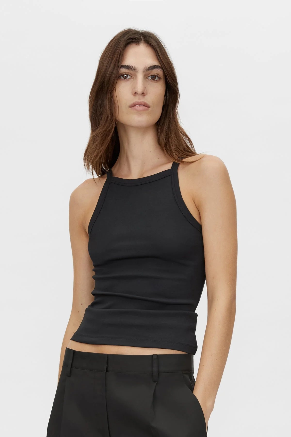 Camilla and Marc | Alba Spaghette Strap Tank | Black | Palm Boutique
