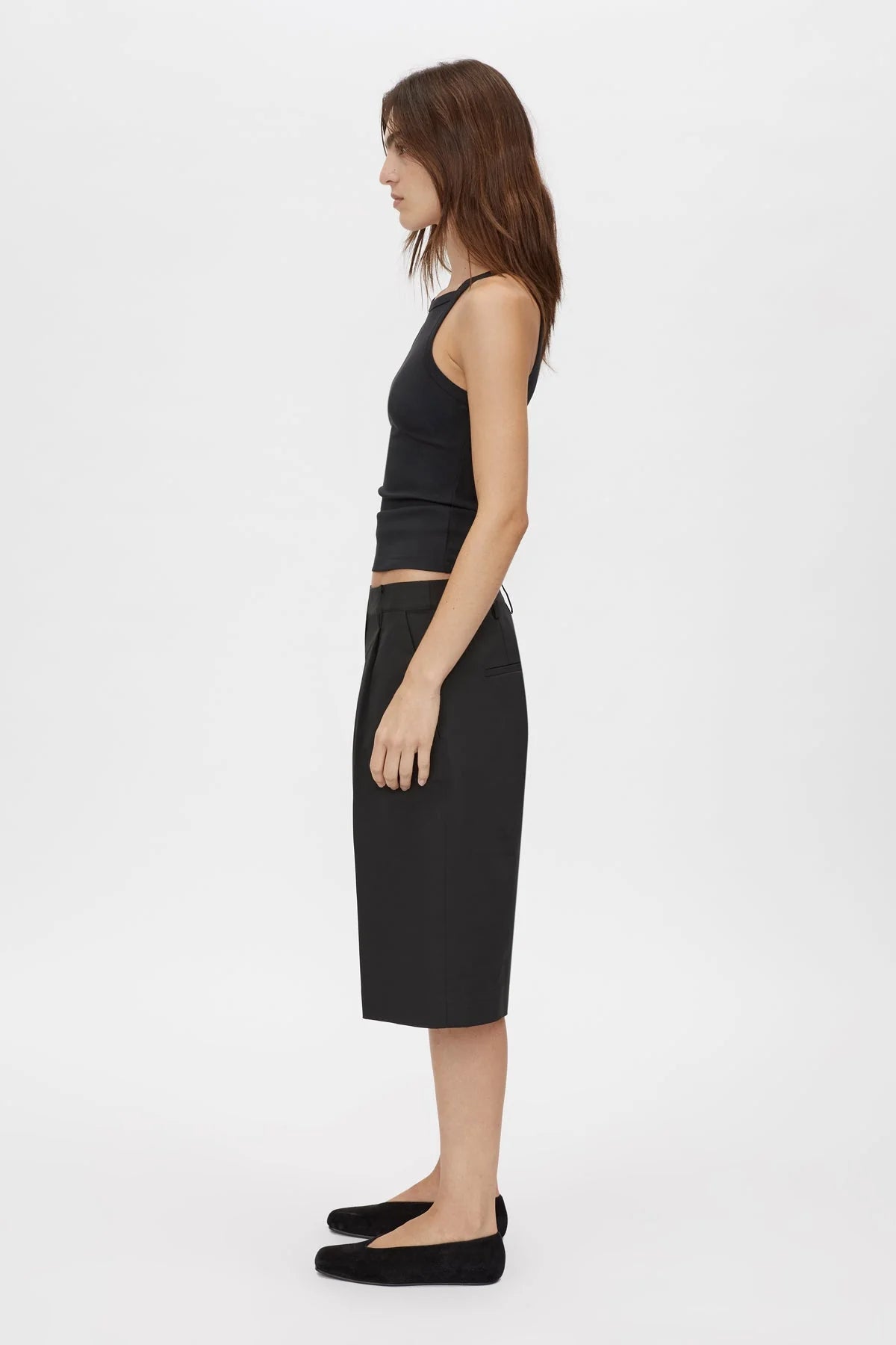 Camilla and Marc | Alba Spaghette Strap Tank | Black | Palm Boutique