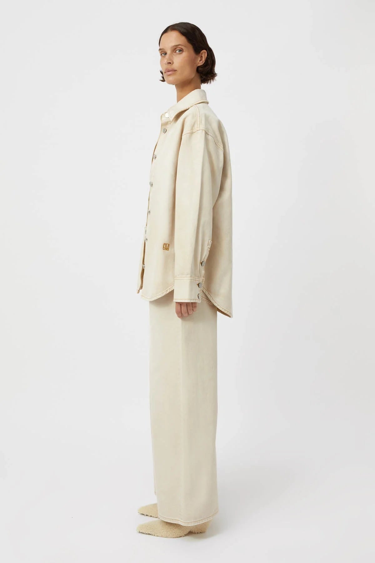 Camilla and Marc | Dalton Denim Shirt | Almond | Palm Boutique