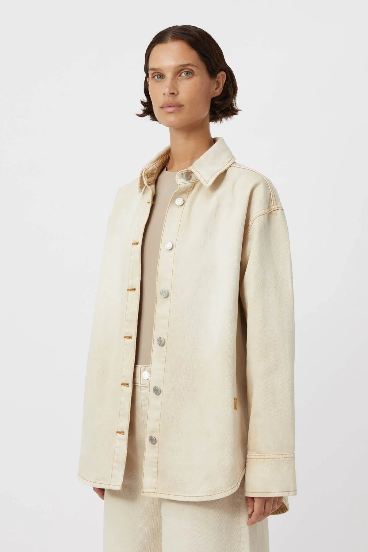Camilla and Marc | Dalton Denim Shirt | Almond | Palm Boutique