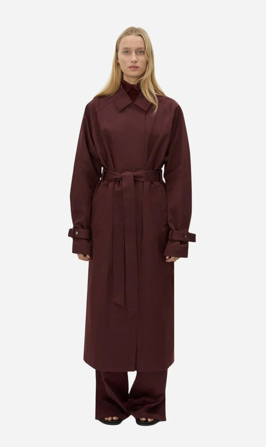 Camilla and Marc | Dia Trench Coat | Burgundy | Palm Boutique