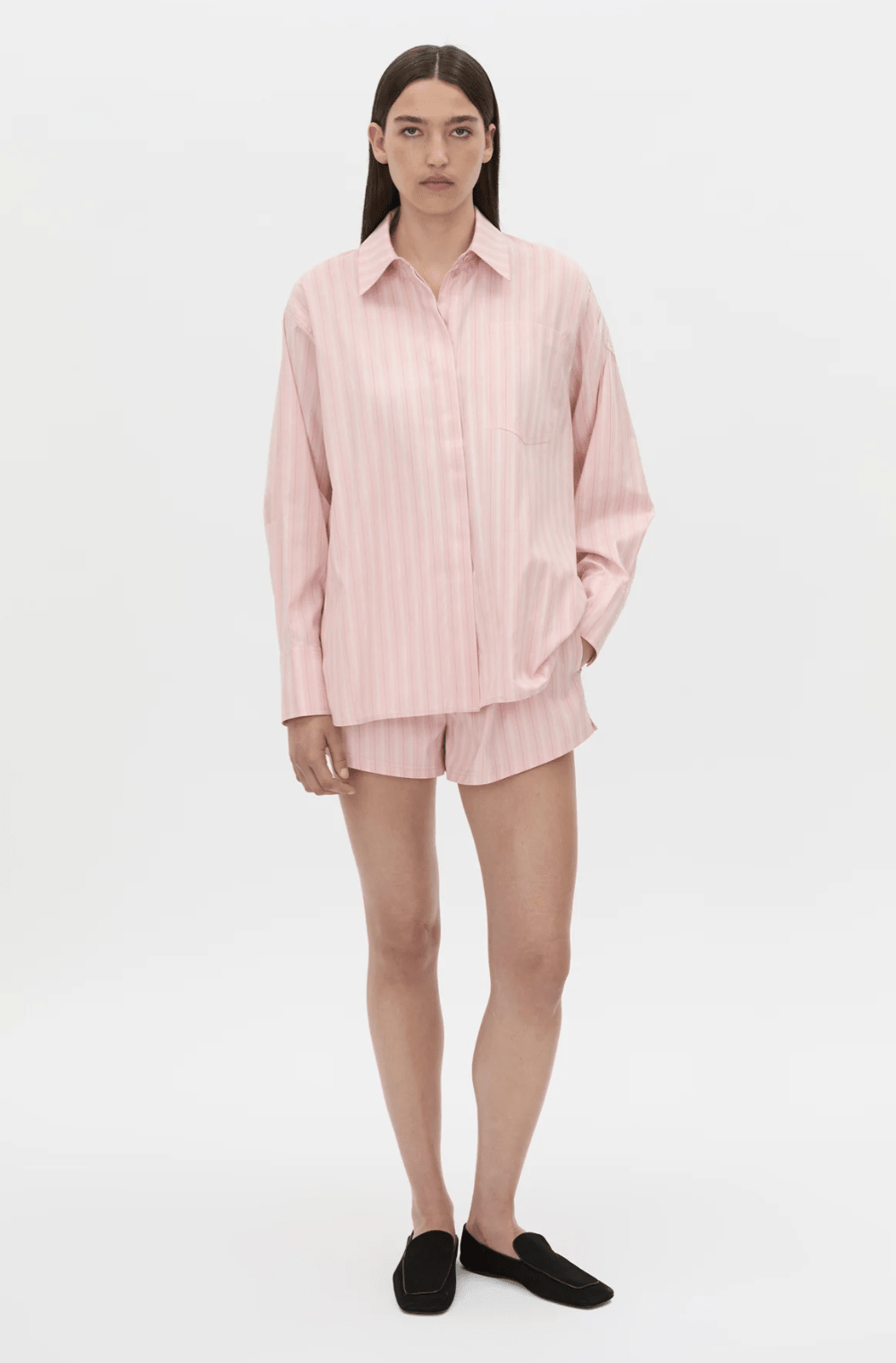 Camilla and Marc | Jenie Stripe Shirt | Light Rose Stripe | Palm Boutique