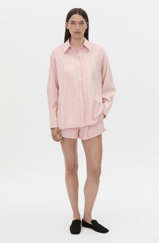 Camilla and Marc | Jenie Stripe Shirt | Light Rose Stripe | Palm Boutique