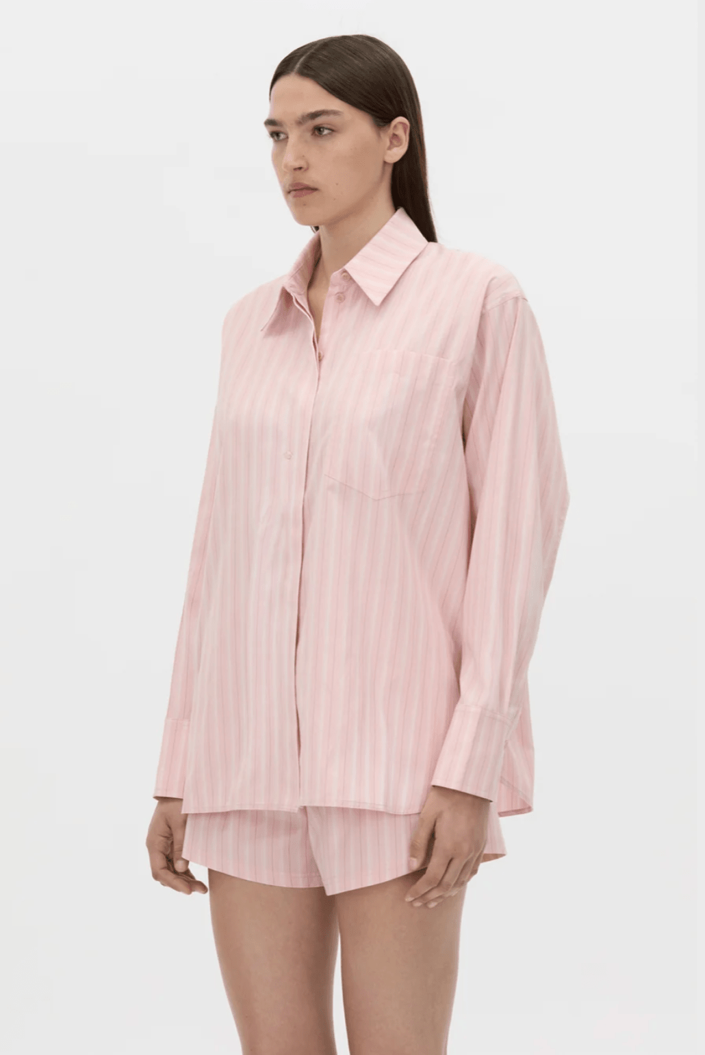 Camilla and Marc | Jenie Stripe Shirt | Light Rose Stripe | Palm Boutique