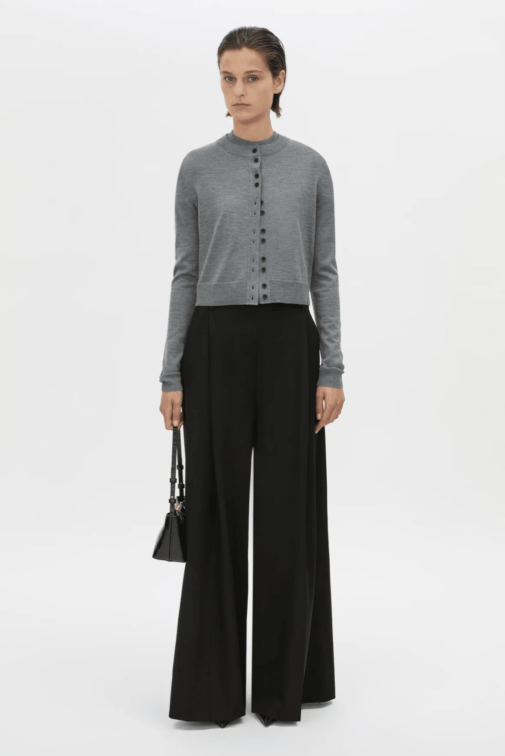 Camilla and Marc | Leona Knit Cardigan | Charcoal Marle | Palm Boutique