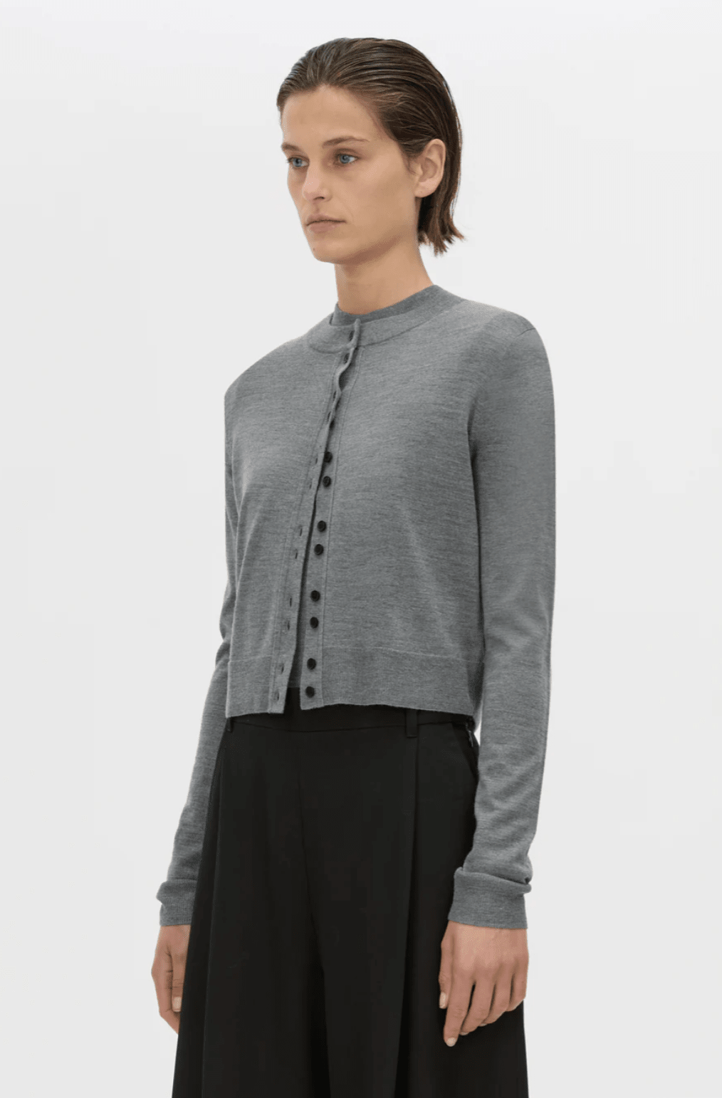 Camilla and Marc | Leona Knit Cardigan | Charcoal Marle | Palm Boutique