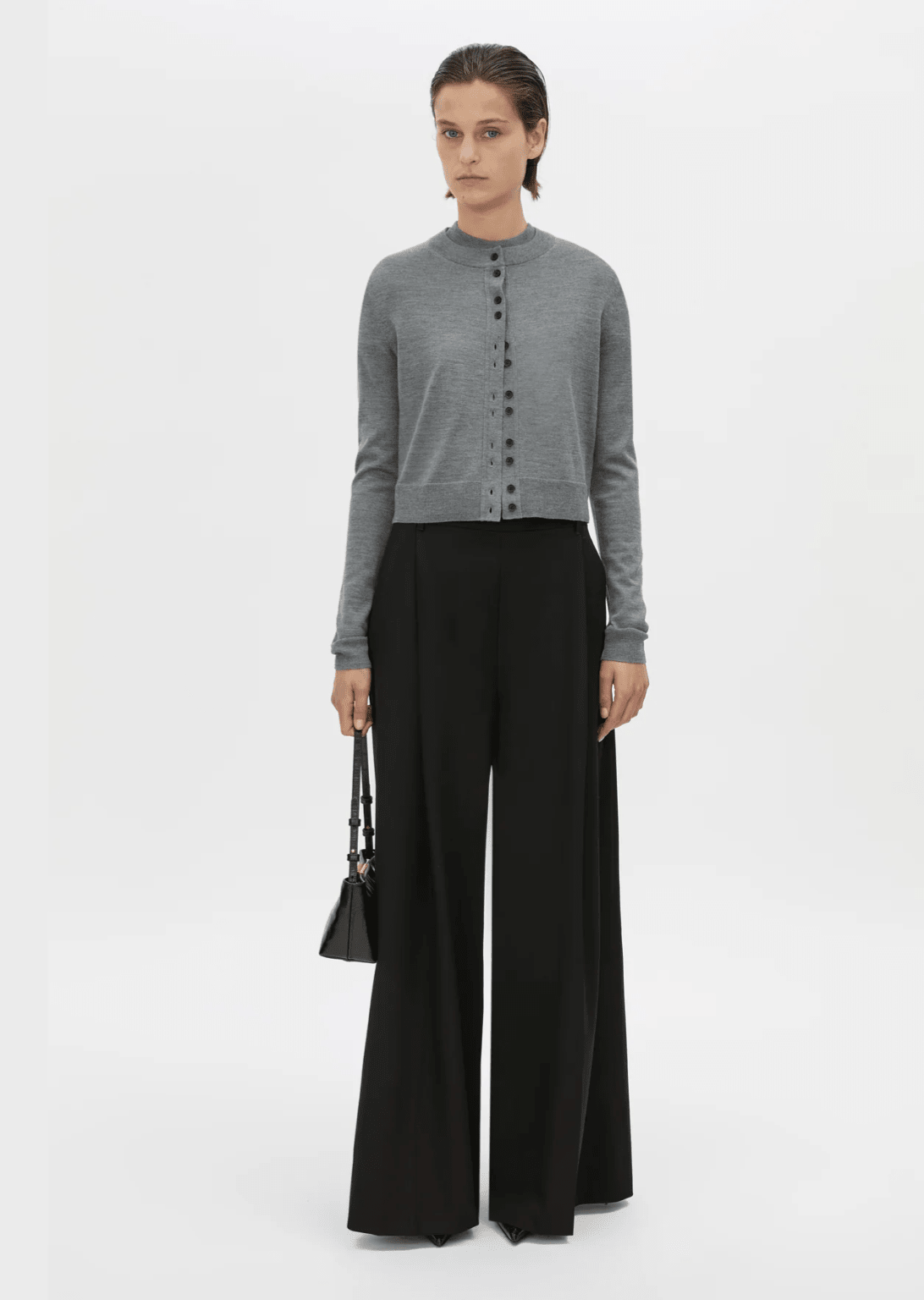 Camilla and Marc | Leona Knit Cardigan | Charcoal Marle | Palm Boutique