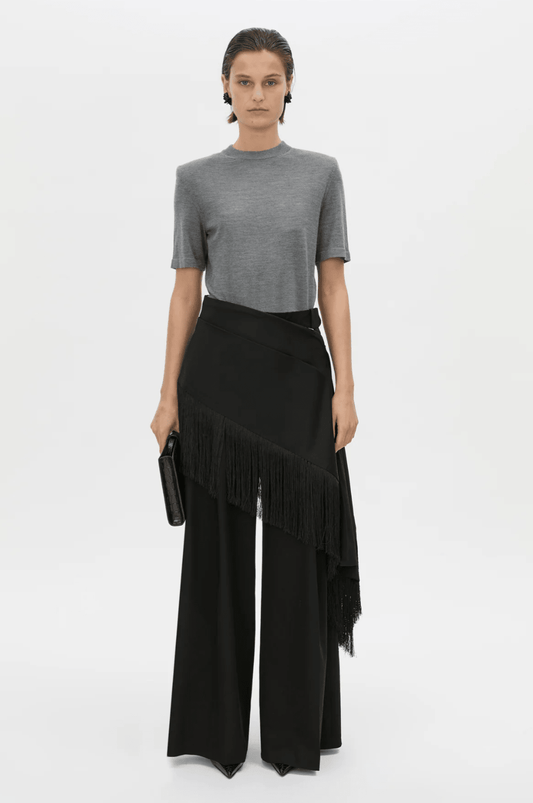 Camilla and Marc | Leona Knit Tshirt | Charcoal Marle | Palm Boutique